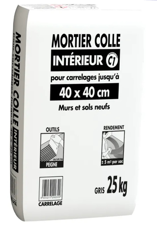 Mortier colle 